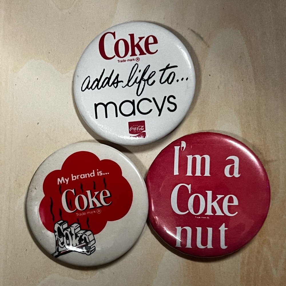 Coca-Cola Vintage Buttons